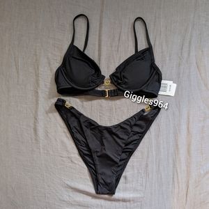 L*Space Stardust Ziggy Bikini Set Black